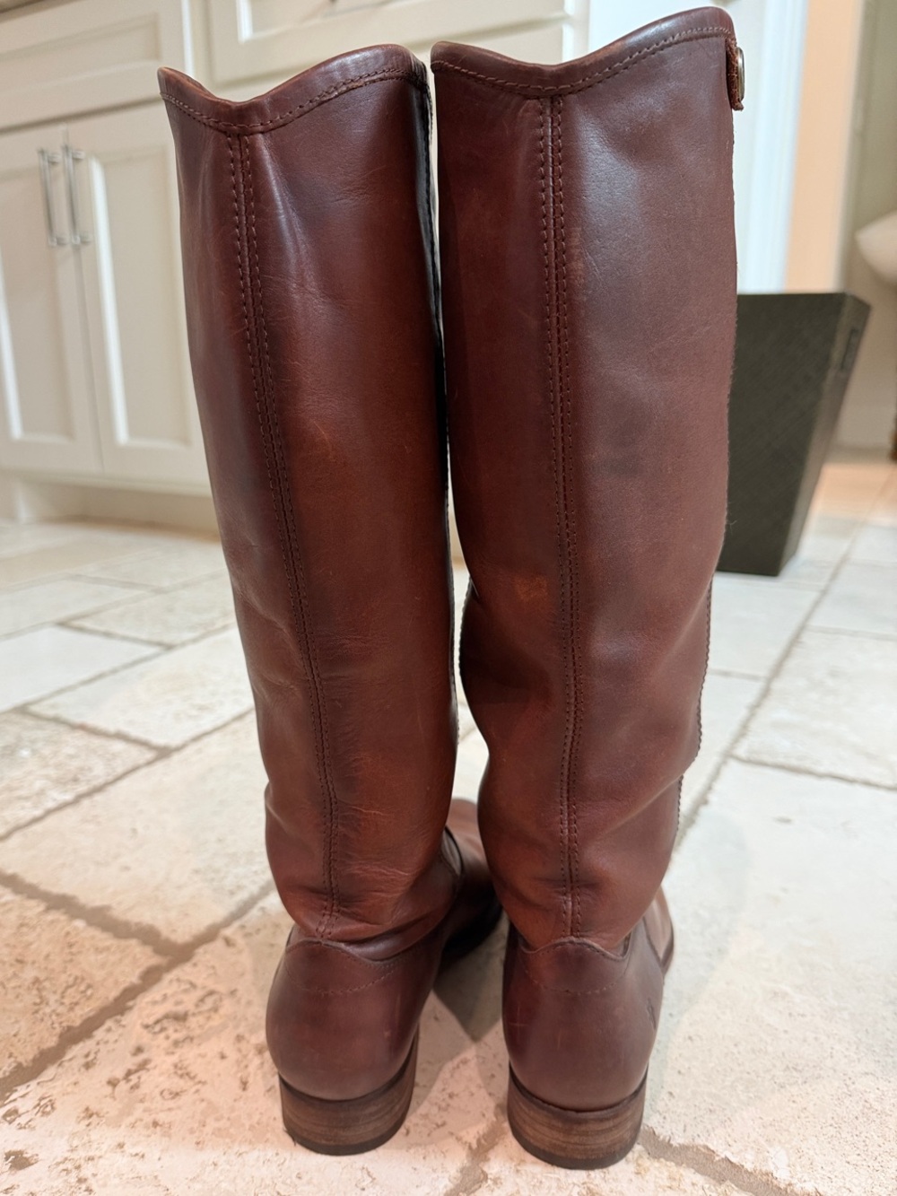 Frye Tall Brown Leather Boots - Picture 4 of 4